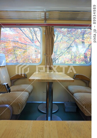 わたらせ渓谷鐵道　列車のレストラン清流　神戸駅　特急列車　座席 89934989