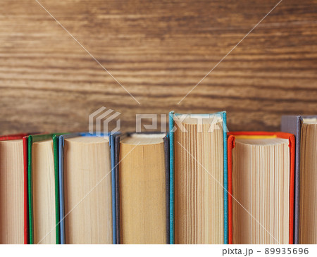 home library.a collection of books on a bookshelf 89935696