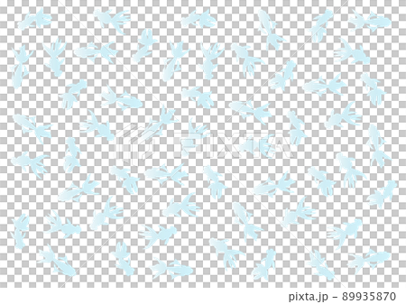 Goldfish pattern Japanese gold illustration Light blue gradation 89935870