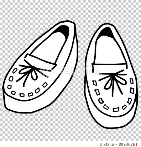 ラバーソールの線画イラスト ラバーソールの線画イラスト 89936261