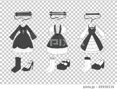 黑色洛麗塔時尚插畫集 89936516