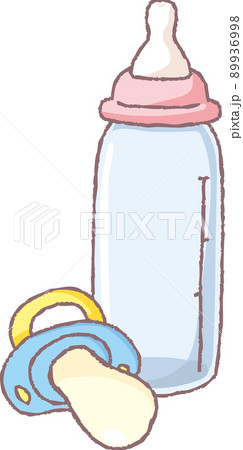 おしゃぶりと哺乳瓶(空) 89936998
