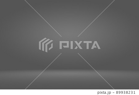 Empty white and grey studio backdrop background 89938231
