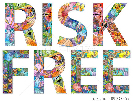 RISK FREE. Vector decorative zentangle object for decoration 89938457