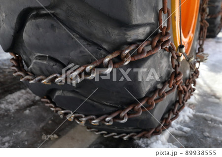 除雪機のタイヤチェーン ホイールローダー 除雪機のタイヤチェーン ホイールローダー 89938555
