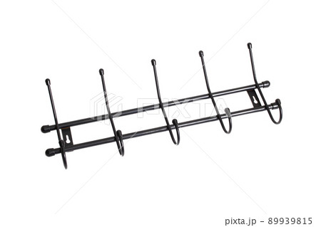 Metal coat hanger isolated on white background 89939815
