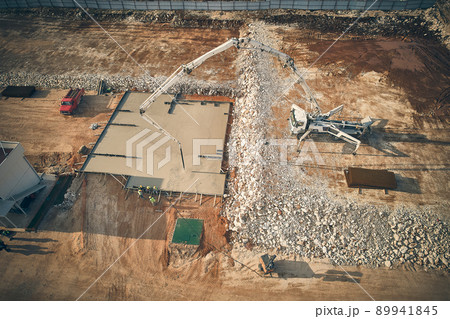 Aerial view of construction site Aerial view of construction site 89941845