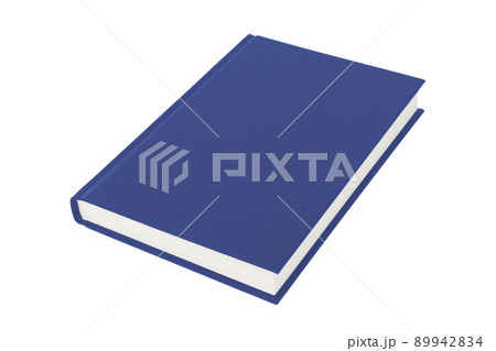 Blue hardcover book on white background with clipping path Blue hardcover book on white background with clipping path 89942834