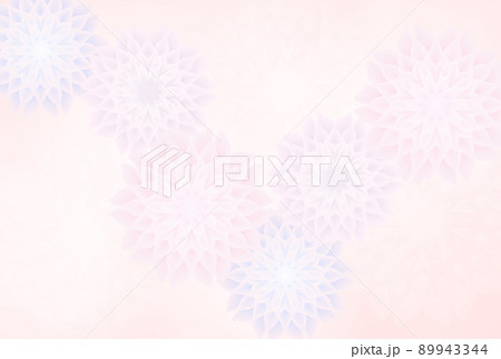 淡い花柄の背景イラストのイラスト素材