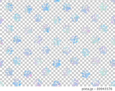 水彩の肉球背景素材3 89943576