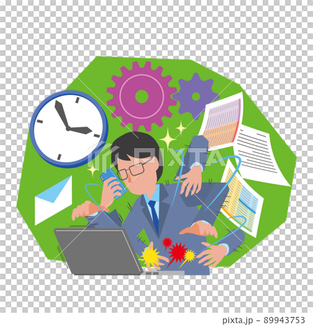 バリバリ働く男性会社員 89943753