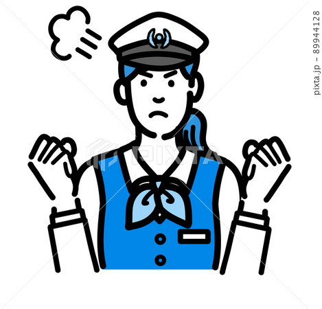 怒っている運転手の女性 怒っている運転手の女性 89944128