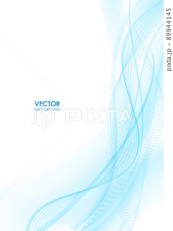 曲線背景 ベクター素材 A4規格 曲線背景 ベクター素材 A4規格 89944145