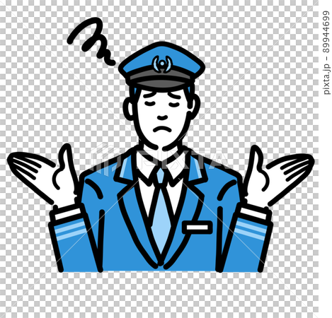 舉起雙手遇到麻煩的列車長 89944699