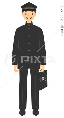 制服姿の男子学生のイラスト 制服姿の男子学生のイラスト 89946431