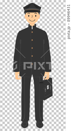 制服姿の男子学生のイラスト 制服姿の男子学生のイラスト 89946431