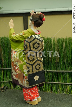 京都舞妓さんだらりの帯の写真素材 [89947173] - PIXTA