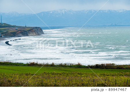 日本海オロロンラインから見た日本海風景 日本海オロロンラインから見た日本海風景 89947467