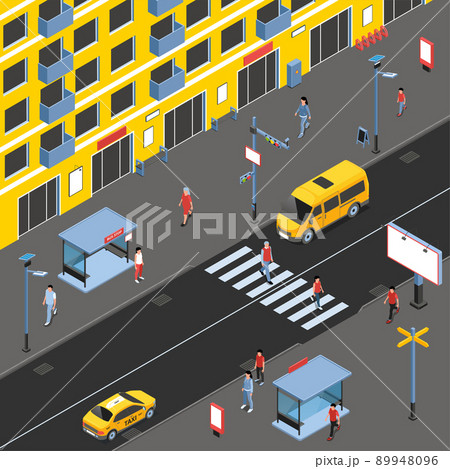 Isometric City People Composition 89948096