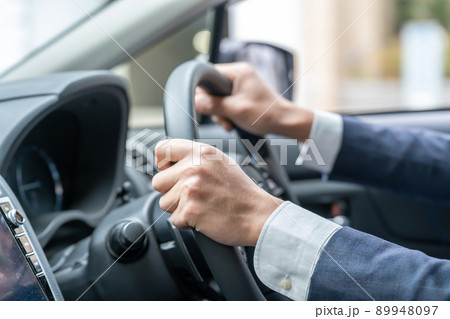 車　ハンドル　手元 89948097