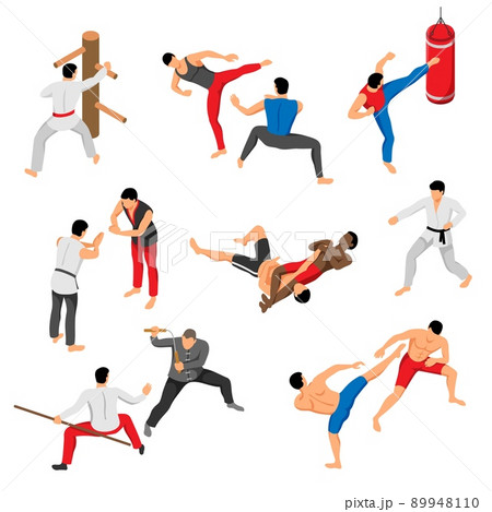 Martial Arts Icon Set 89948110