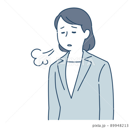 ガッカリするスーツ姿の女性 89948213