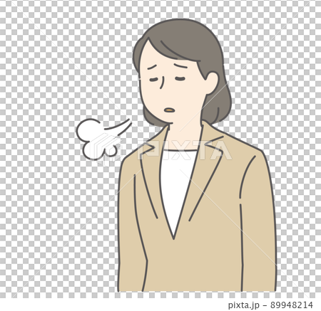 A woman in a disappointed suit - Stock Illustration [89948214] - PIXTA