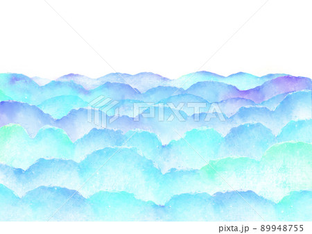 水彩タッチの海のイラスト 水彩タッチの海のイラスト 89948755