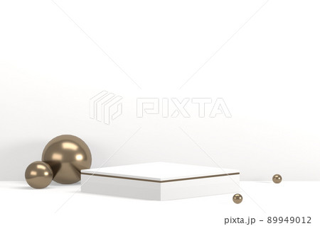 The Stage podium for products decoration suitable .3D rendering 89949012