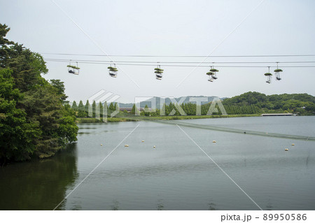 風景 湖 ソウル大公園 89950586