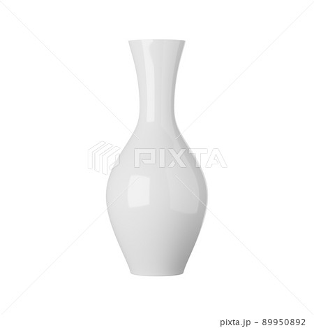 White ceramic vase isolated on white background, 3d rendering White ceramic vase isolated on white background, 3d rendering 89950892