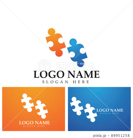 Community puzzle Logo template vector 89951258