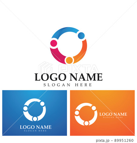 Community puzzle Logo template vector 89951260