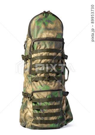 Military backpack isolated on a white background. Military backpack isolated on a white background. 89953730
