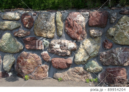 石、石垣、ブロック、門、石門、屋外、岩 89954204