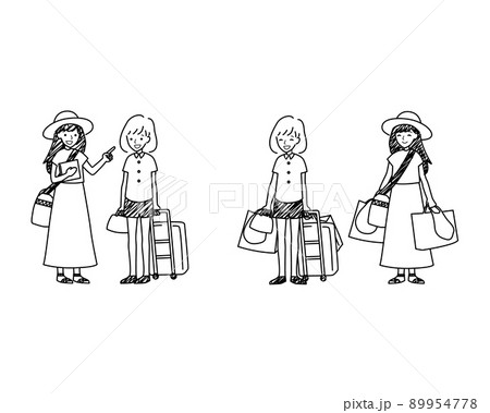 ふたり女子旅　行きと帰り 89954778