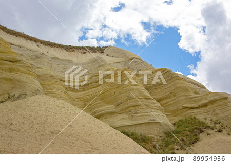 Volcanic rocks and limestone cliffs in Cappadocia valley. Turkey. Volcanic rocks and limestone cliffs in Cappadocia valley. Turkey. 89954936