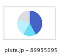 円グラフのイメージイラスト 89955695