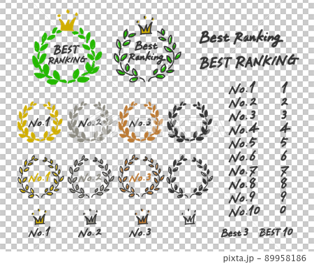 BEST RANKING 手書きランキングワッペン BEST RANKING 手書きランキングワッペン 89958186