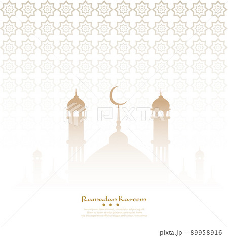 Ramadan kareem background design with arabic ornament. Vector 89958916