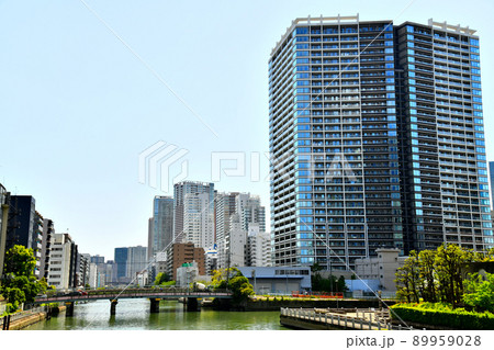 末広橋／芝浦運河より南浜橋方面を望む(東京都港区)【2022.4】 89959028