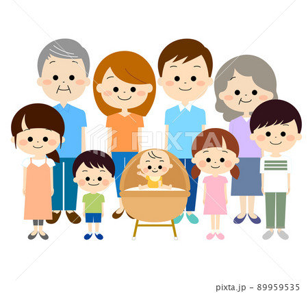 3世代の大家族 89959535