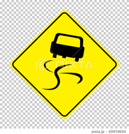 Slippery sign Slippery sign 89959684
