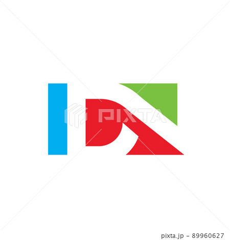 abstract  IDN  letter icon illustration vector concept design 89960627