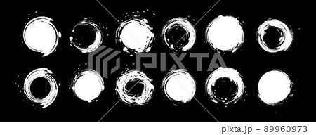 躍動ある筆・水彩ブラシイラストセット 躍動ある筆・水彩ブラシイラストセット 89960973