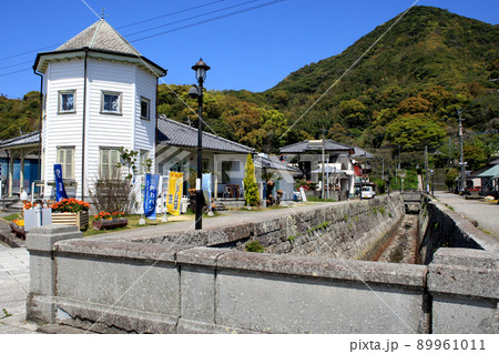 熊本県宇城市の世界文化遺産　三角西港  「中の水路」 89961011