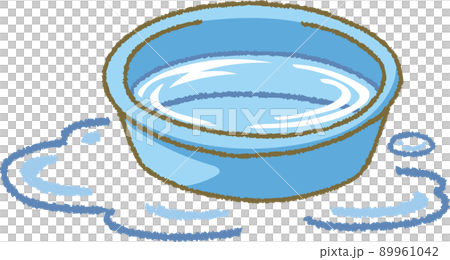溢出的水和洗臉盆 89961042