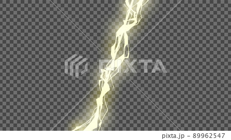 雷のエフェクト_電撃の斜めの線_透過用_16:9 雷のエフェクト_電撃の斜めの線_透過用_16:9 89962547