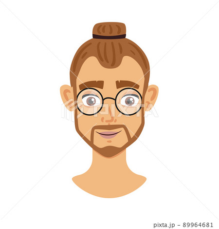 Hipster Man Portrait Composition 89964681
