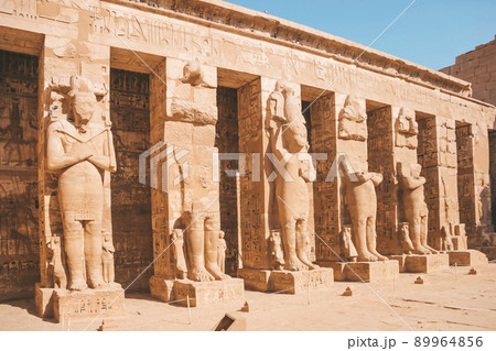 Ruins of the Egyptian Karnak Temple, the largest open-air museum in Luxor 89964856